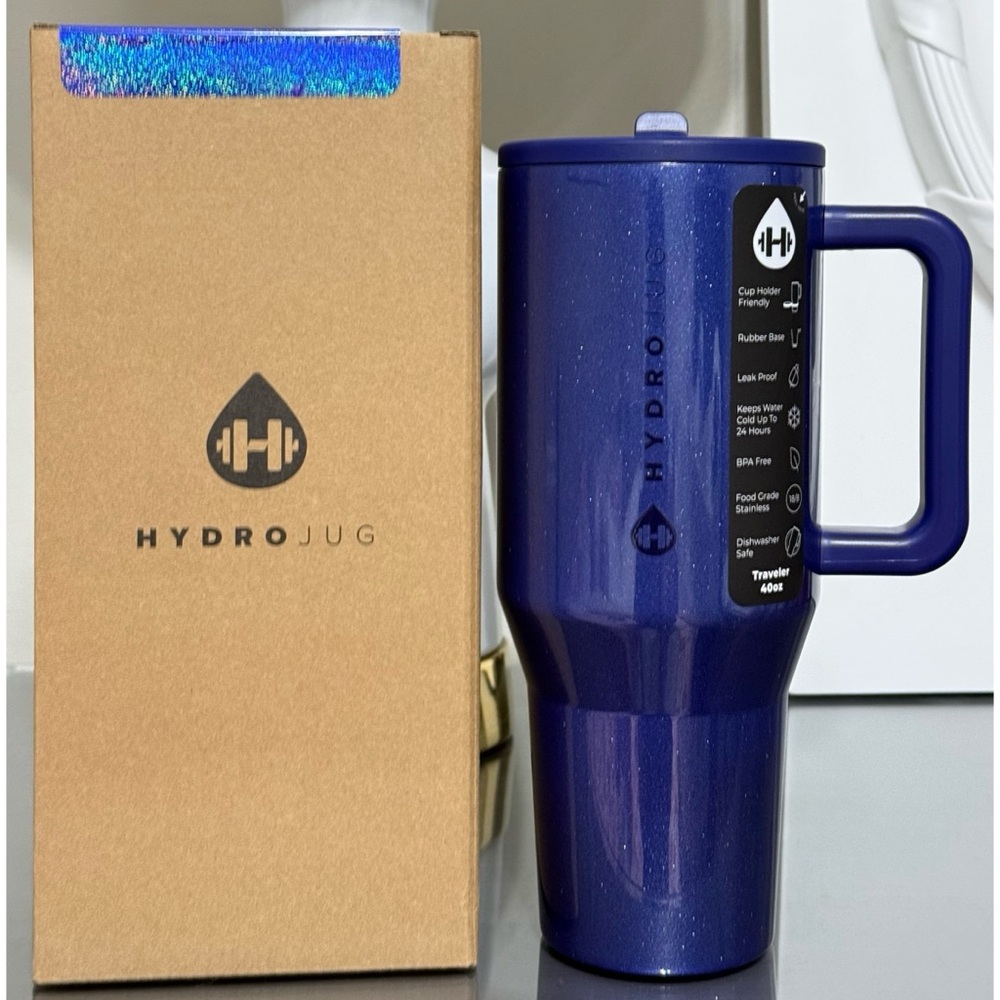 HydroJug 40oz CAT EYE COLLECTION Traveler, GLAM BLUE‎